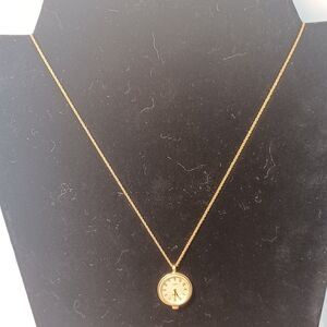 Goldtone Pulsar Quartz Watch Necklace For Nurses